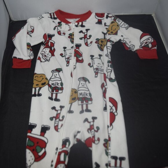 Carter's Other - Carter's Santa Milk and cookies footie pajamas 18 months